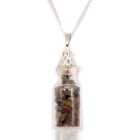 Bottled Gemstone Necklace- Choice Gem