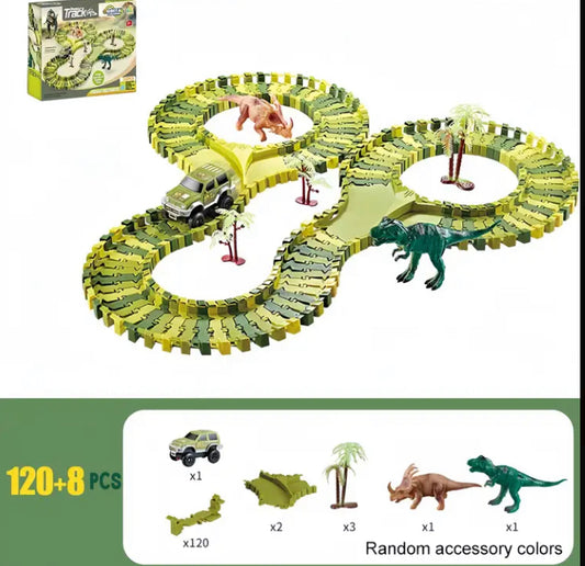 120pc dinosaur car set