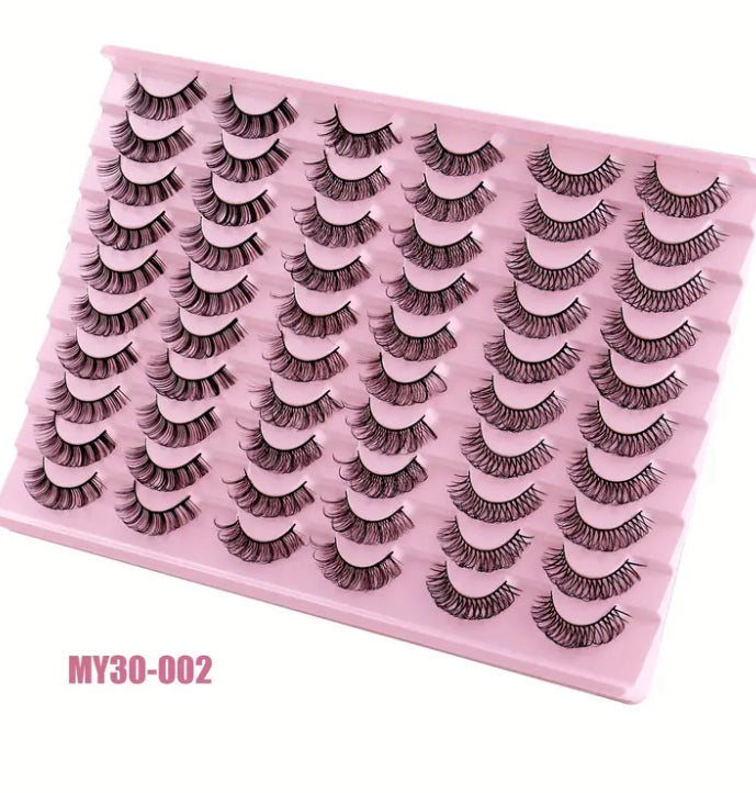 30 pair eyelashes