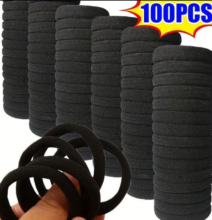 100pcs elastic hair bands