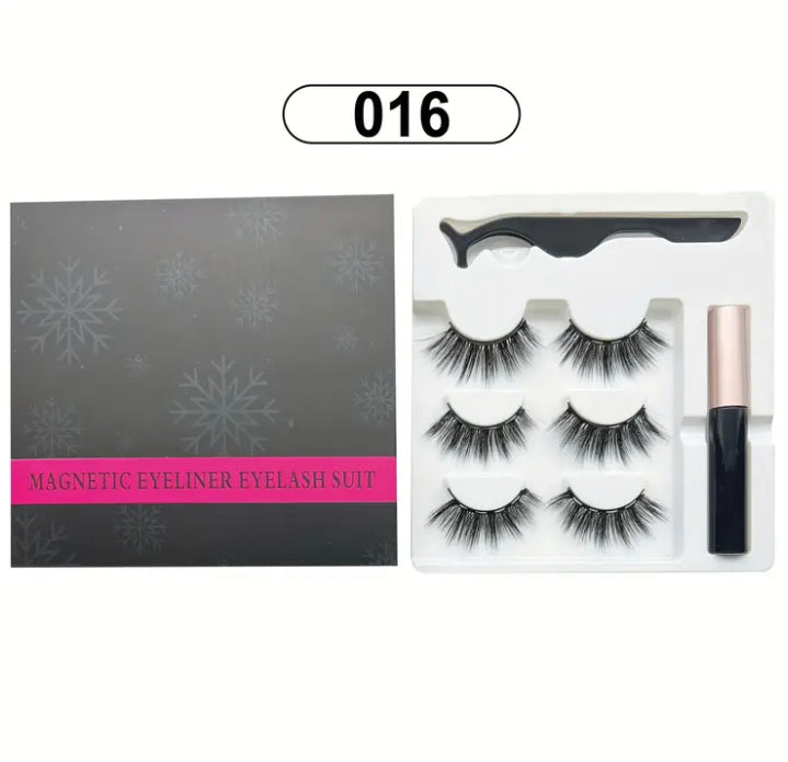 3 pair magnetic eyelashes - choice style