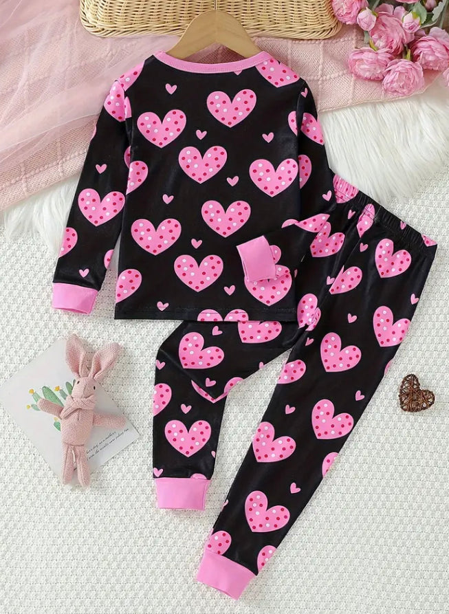 Love pattern pyjamas