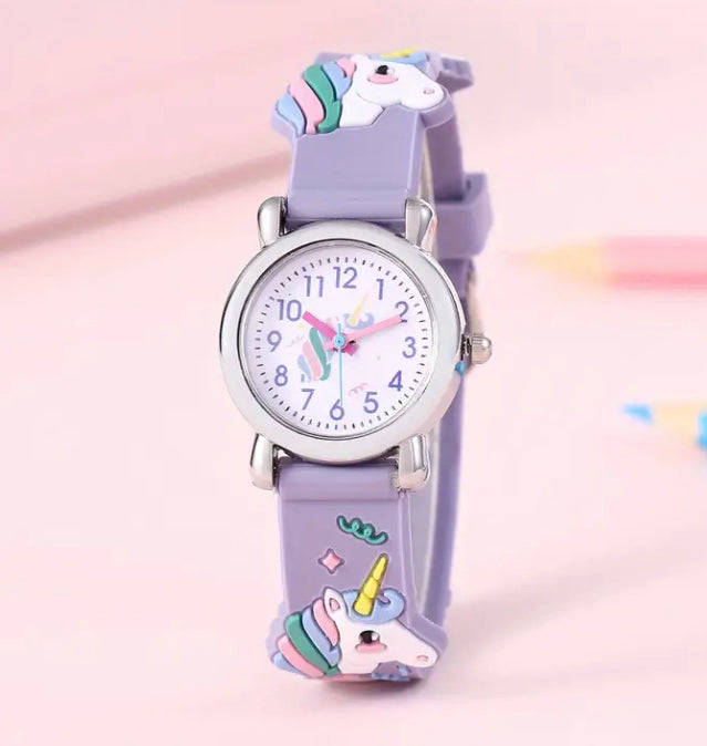 Unicorn purple strap watch