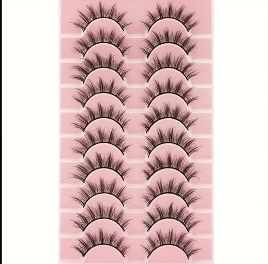 10 pairs mink eyelashes