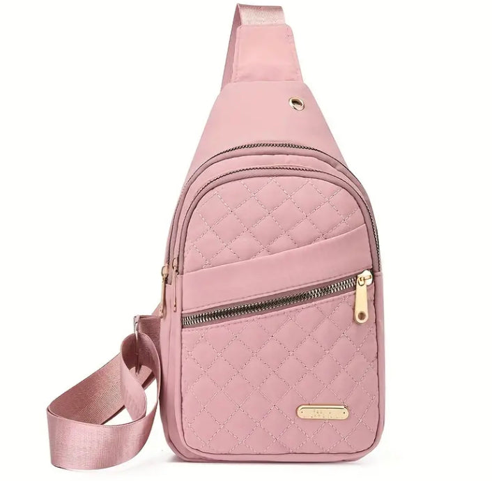 Quilted casual chest bag