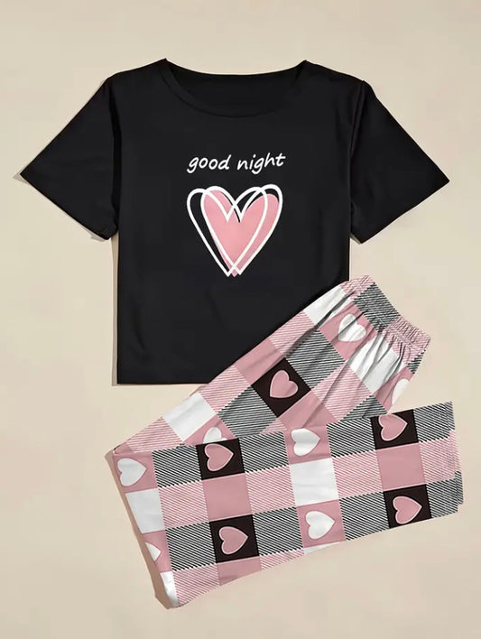 Heart & Letter Pyjama Set