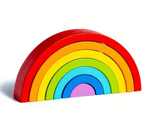 Rainbow shape stacking toy