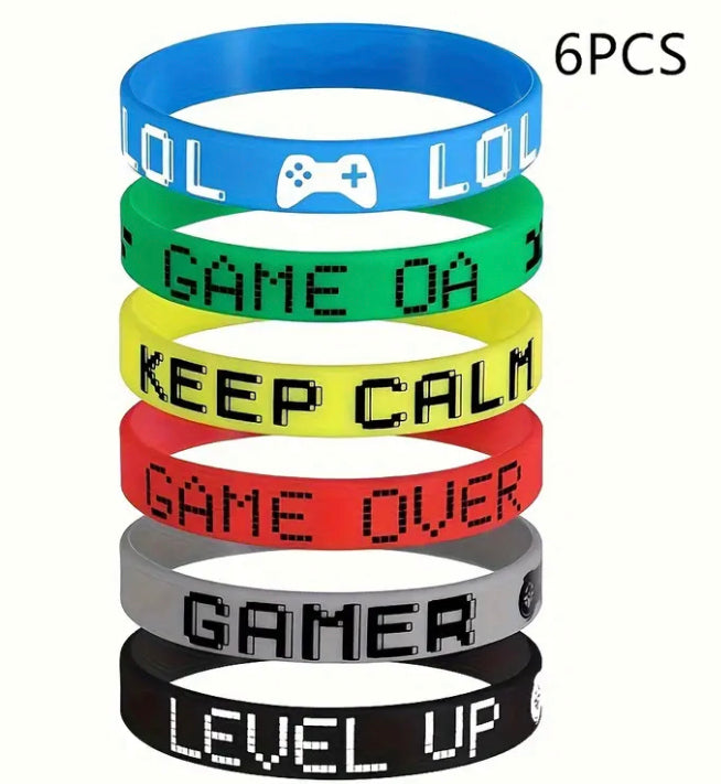 Gaming silicone wristbands