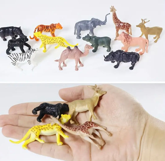 12pc wild animal figurines