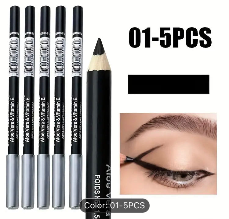 5 pack Pencil Eyeliner Black