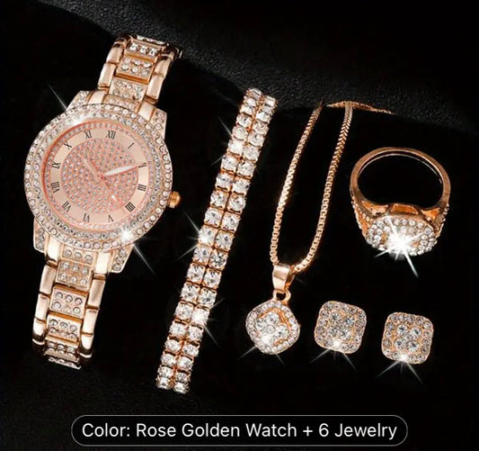 Watch and jewellery set