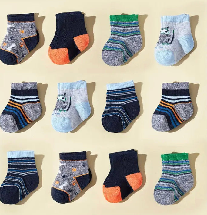 12 pair baby socks