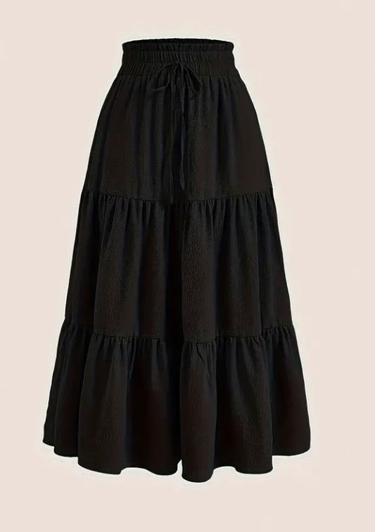 Plus size tiered skirt