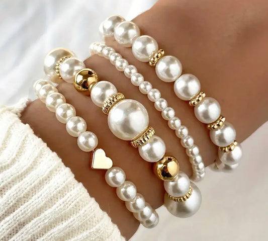 4pc pearl bracelet