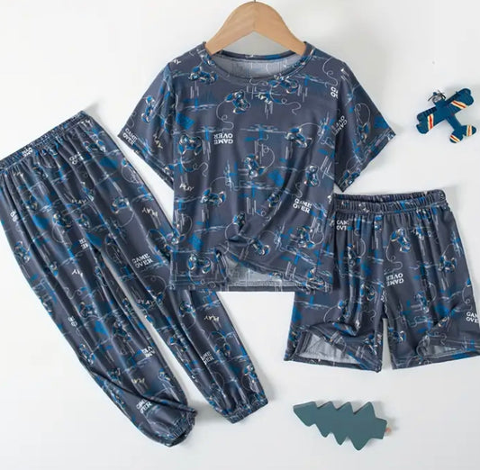 3 piece game pyjama set
