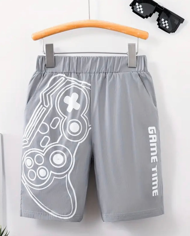 Cartoon gamepad casual sport shorts