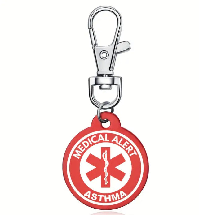 Medical alert keychain