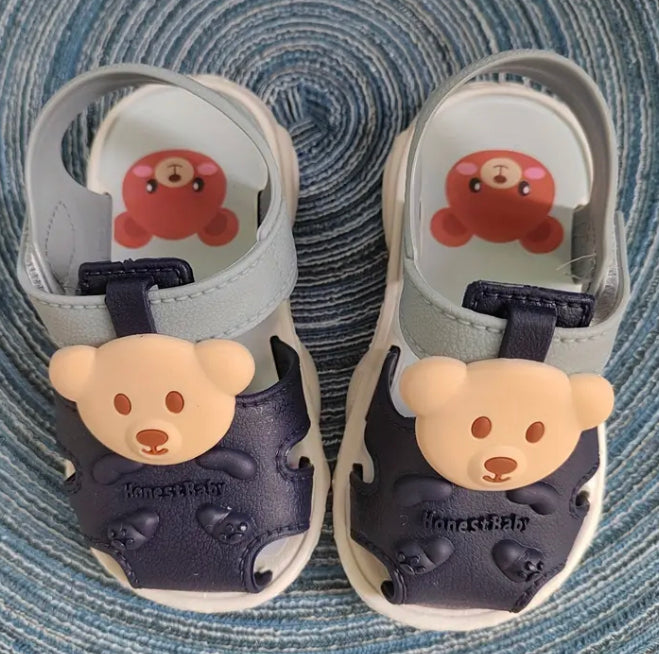Blue bear sandals