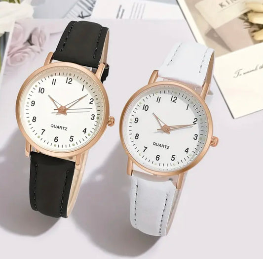 Women’s PU leather wrist watch