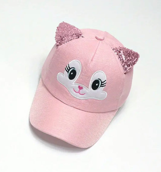 Pink cat cap