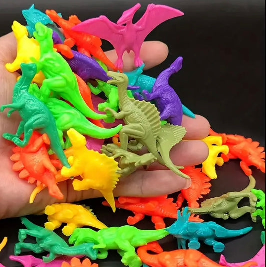 20pc random rubber dinosaurs