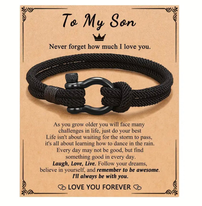 To my son bracelet