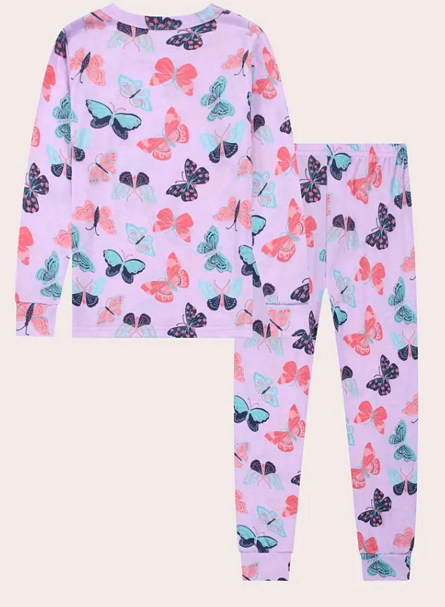 Lavender butterfly pyjama set