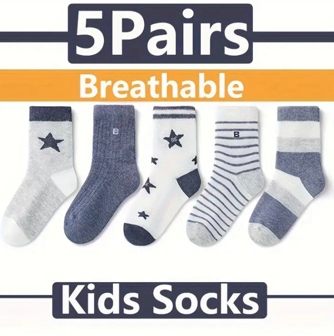 Mixed 5 pair socks