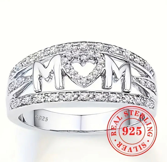 925 sterling silver mother ring