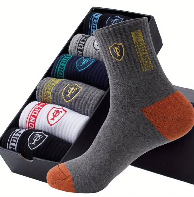 5 pairs men casual socks