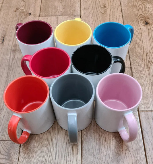 Photo / Design 11oz Coloured Inner & Handle Ceramic Mug