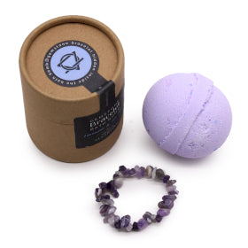 Gem Bracelet Bath Bomb- Amethyst Lavender & Tea Tree