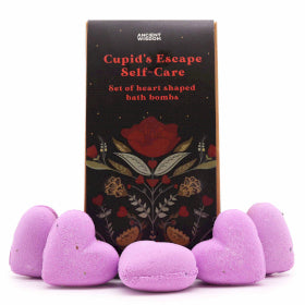 Heart Bath Bomb Gift Set- Cupids Self Care, French Lavender