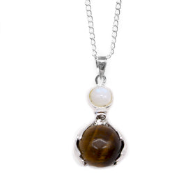 Healing Hands Gemstone Pendant Necklace- Choice Gemstone