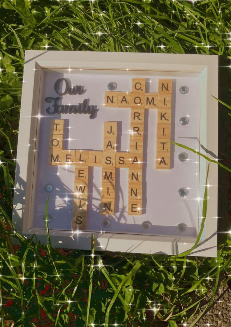 Family Scrabble Frame